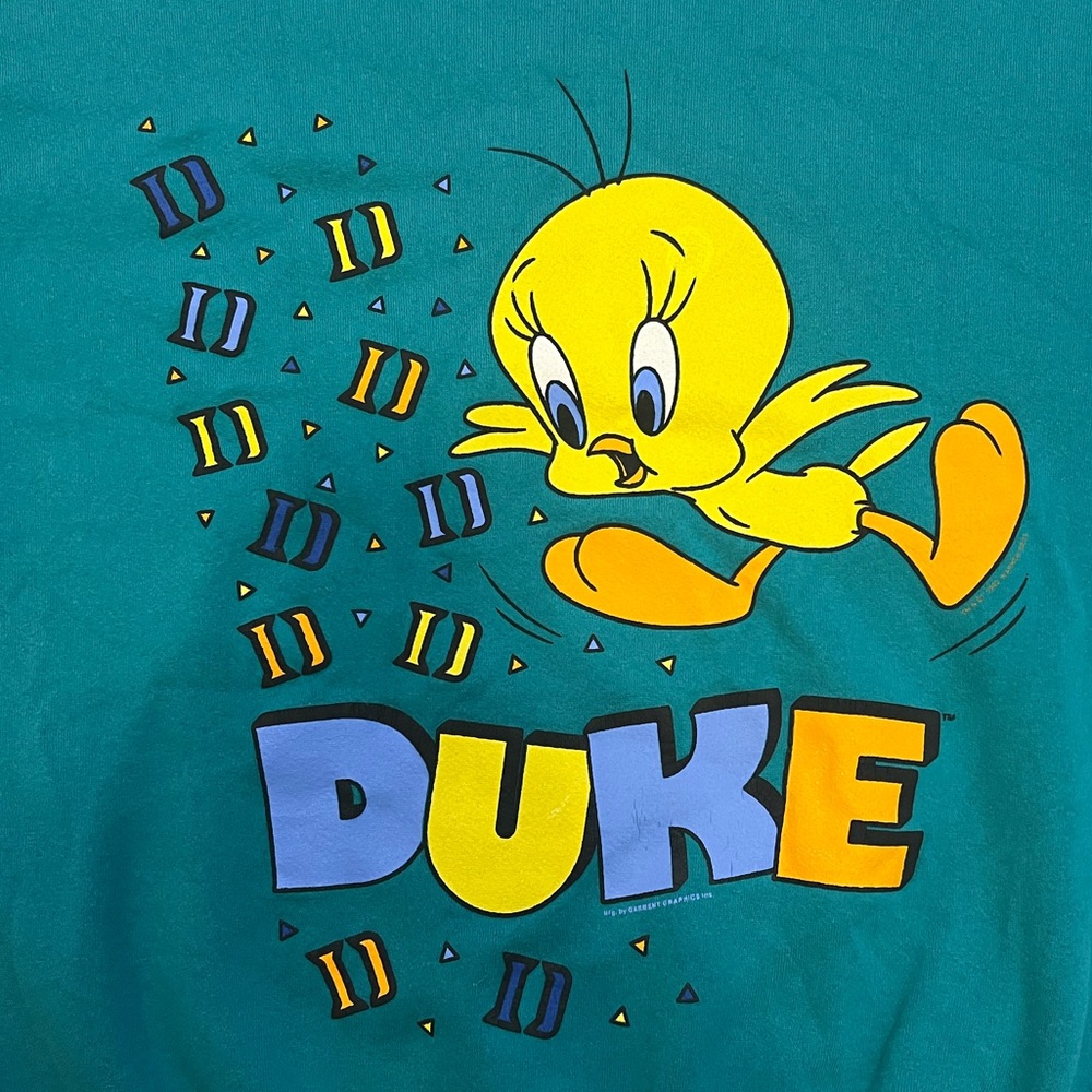 VTG 1990s Duke University ft. Tweety Bird Crew